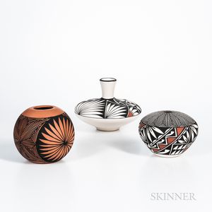 Three Contemporary Southwest Pottery Jars