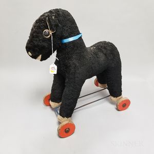 Antique Stuffed Horse Pull Toy