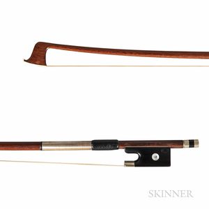 Nickel-mounted Violin Bow, Emil Kuehnl