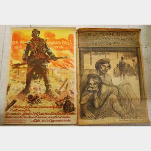 Six French WWI Emprunt/Bond Lithograph Posters