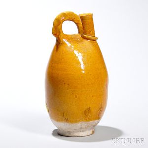 Amber-glazed Pilgrim Flask