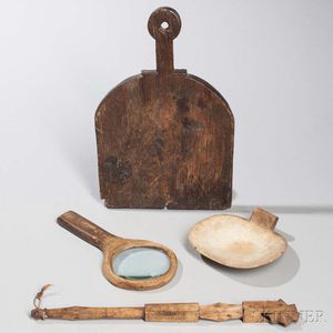 Five Wooden Kitchen/Household Implements