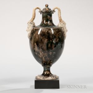 Wedgwood & Bentley Porphyry Vase and Cover