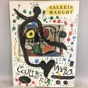 Joan Miró (Spanish, 1893-1983) Galerie Maeght Color Lithograph