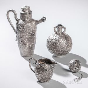 Four Pieces of Chinese Export Silver