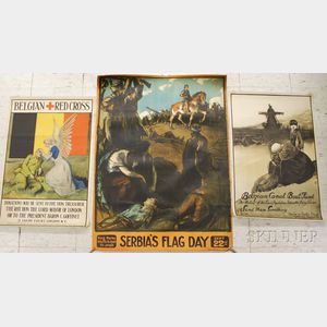 Three British WWI Lithograph Posters