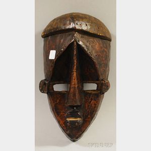 Lwalwa Carved Wood and Metal Mask