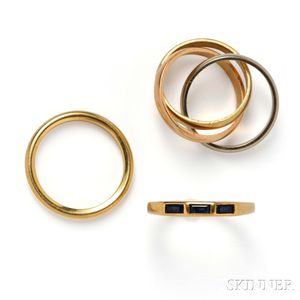 18kt Gold Rolling Ring, Cartier