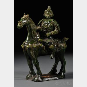 Green Glazed Horseman