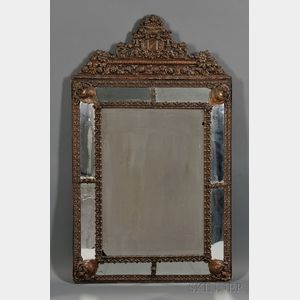 Mirror with Molded Copper Frame