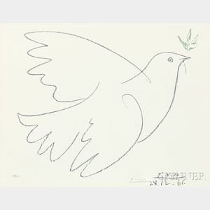 After Pablo Picasso (Spanish, 1881-1973) Dove of Peace
