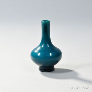 Miniature Turquoise-glazed Vase