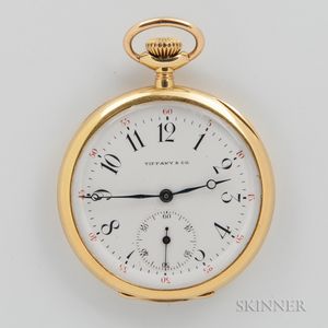 Tiffany & Co. 18kt Gold Open-face Watch