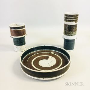 Three Rorstrand Atelje Art Pottery Items