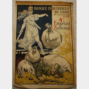 Five French WWI Emprunt/Bond Lithograph Posters