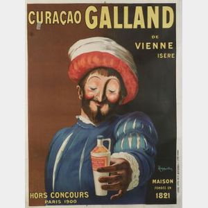 Leonetto Cappiello (French, 1875-1942) Curacao Galland de Vienne Isere.