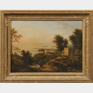 Attributed to Victor de Grailly (French, 1804-1884) After William Henry Bartlett (British, 1809-1854) View From Bowanus Heights, Brookl