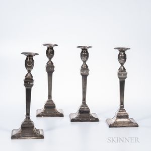 Four Black, Starr & Frost Sterling Silver Candlesticks