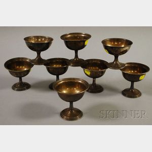 Assembled Set of Eight Sterling Silver S. Kirk & Son Parfaits