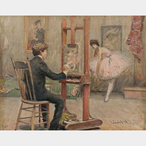 Arthur Clifton Goodwin (American, 1866-1929) Louis Kronberg in his Studio