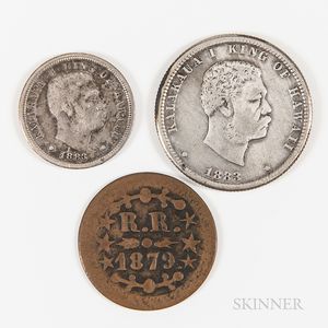 1879 Hawaiian Thomas Hobron 12 1/2 Cent Token