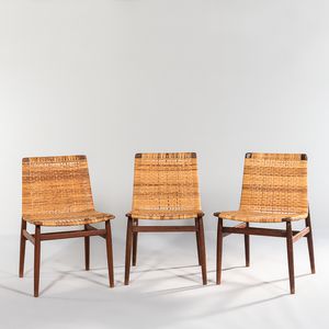 Three Mid-century Modern Side Chairs