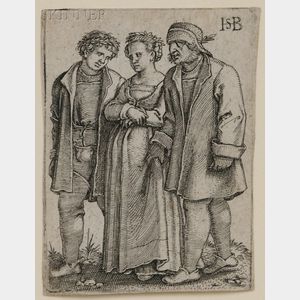 Hans Sebald Beham (German, 1500-1550) Peasant Bride and Bride Groom