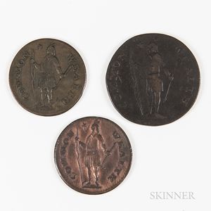 1787 Massachusetts Cent and Two Half Cents