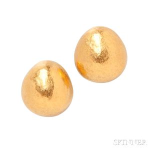 24kt Gold Earrings, Yossi Harari