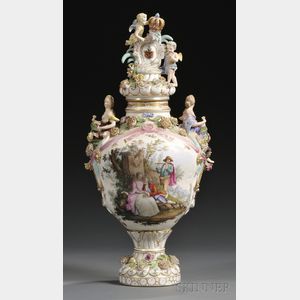 Carl Thieme Porcelain Vase and Cover