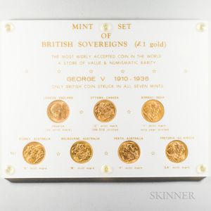 Mint Collection of British Sovereigns of George V