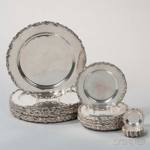 Thirty-six Mexican Sterling Silver Dishes