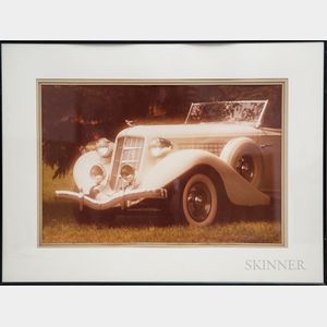 William Plante (American, 20th Century) 1935 Auburn Speedster.