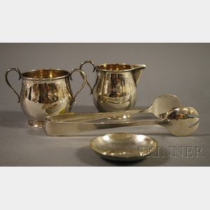 Four Arts & Crafts Sterling Tableware Items