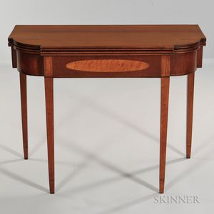 Inlaid Cherry Card Table