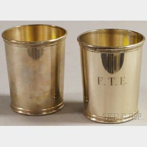 Pair of Sterling Silver Mint Julep Cups