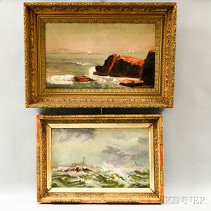 Two Framed Seascape Paintings