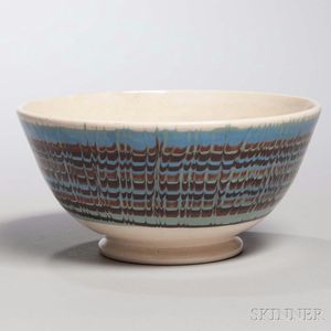 Mocha-decorated Creamware Bowl
