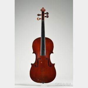 French Violin, Mirecourt, c. 1910, for Rudolph Wurlitzer