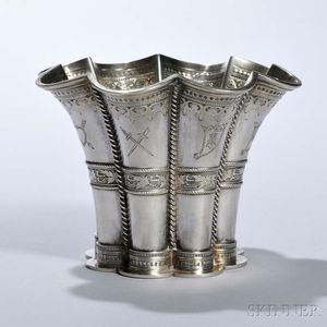 Danish .826 Silver Vase