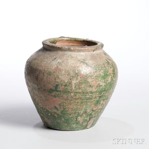 Lead Green-glazed Jar