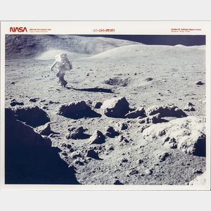 Apollo 17, Lunar Landscape, Panoramic View, Twelve Photographs.