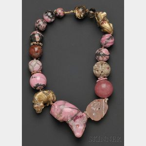 "Pink Taurus" Necklace, Constance Abernathy