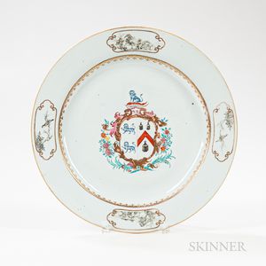Export Porcelain Armorial Charger