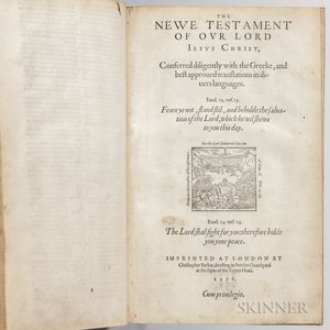 Bible, English, The Geneva Version.