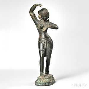 Bronze Figure of a Female Deity, Possibly Maya Devi