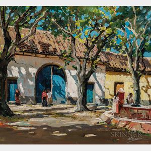 Anthony Thieme (American, 1888-1954) Las Piletas, Antigua Guatemala