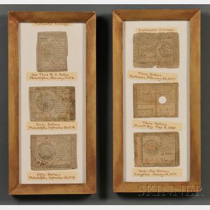 Two Framed Groups of Continental Currency