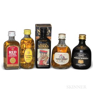 Mixed Japanese Minis, 2 1/10 pint bottles 5 50ml bottles