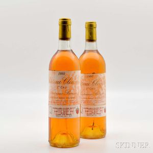 Chateau Climens 1980, 2 bottles